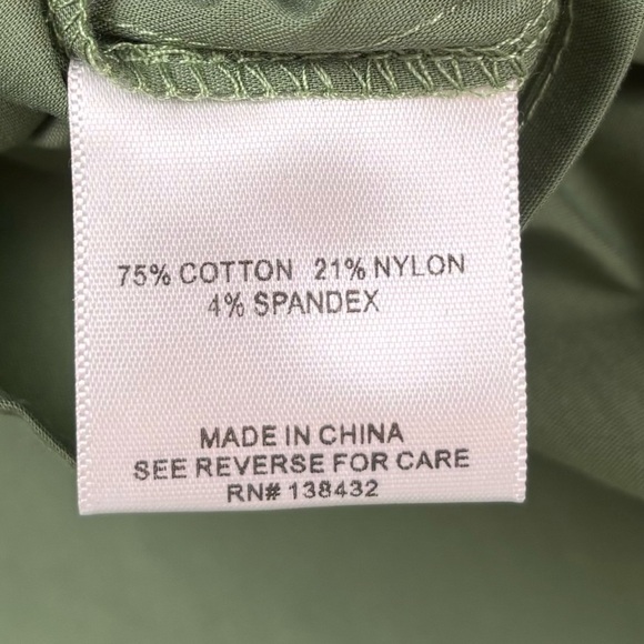 NEW ModCloth Cottage Curation Square Neck Top Cap Sleeve Green Size XXS 1342 - Picture 5 of 6